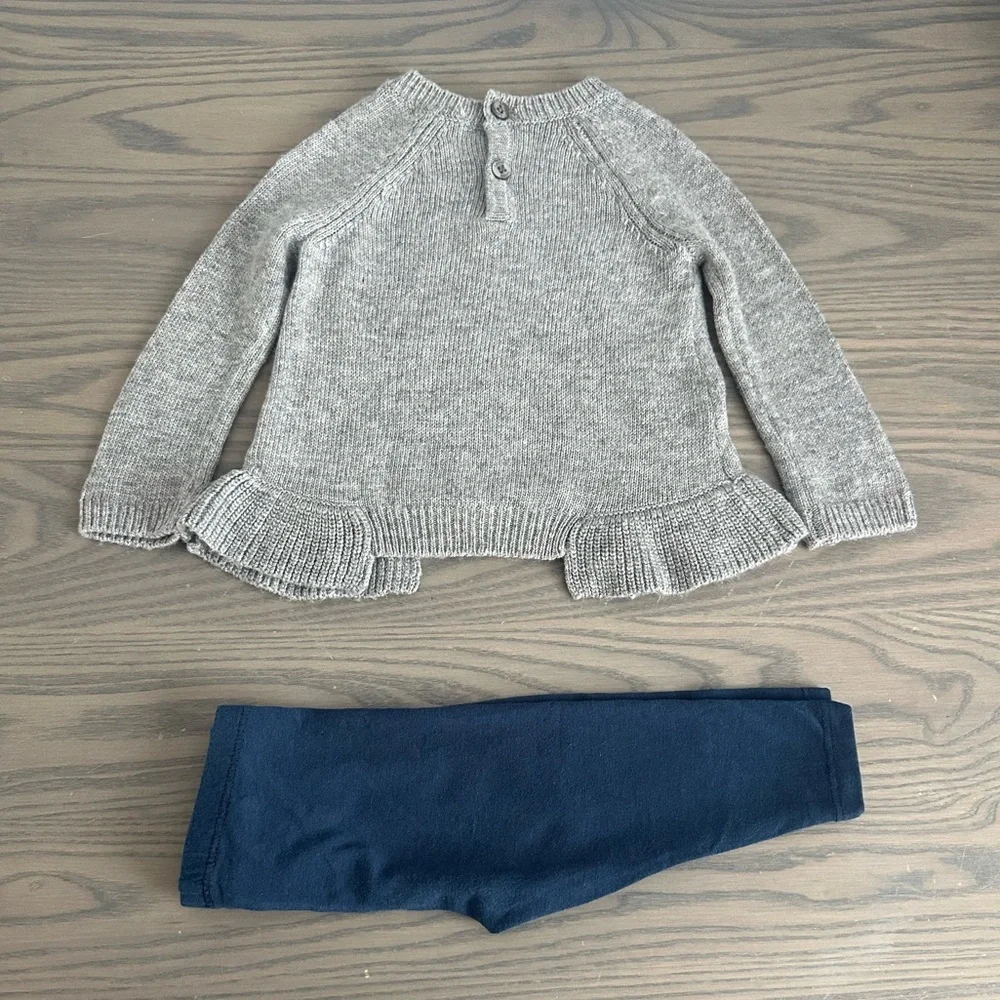 SPLENDID BABY GIRL EMBROIDERED STAR SWEATER AND LEGGINGS